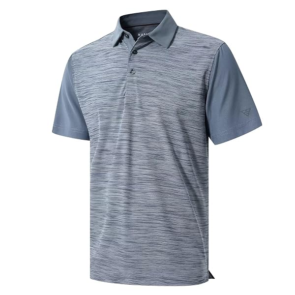 M MAELREG Mens Polo Shirts Short Sleeve Performance Moisture Wicking Quick Dry Casual Golf Polo Shirts for Men