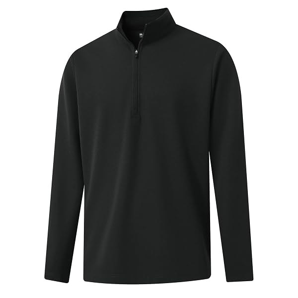M MAELREG Quarter Zip Pullover Men Mock Neck Long Sleeve Performance Golf Athletic Pullover Half Zip Mens Sweatshirt