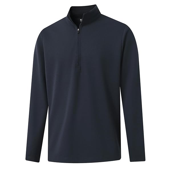 M MAELREG Quarter Zip Pullover Men Mock Neck Long Sleeve Performance Golf Athletic Pullover Half Zip Mens Sweatshirt