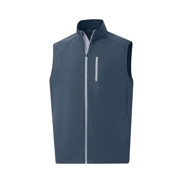 M MAELREG Mens Vests Outerwear Windproof Lightweight Softshell Vests Zip Pockets Sports Sleeveless Jacket Golf Vests for Men