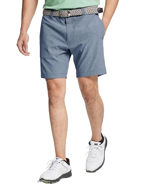 M MAELREG Golf Shorts Men 7 inch 9 inch Lightweight Dry fit Stretch Flat Front Casual Sport Heather Hybrid Flex Mens Shorts