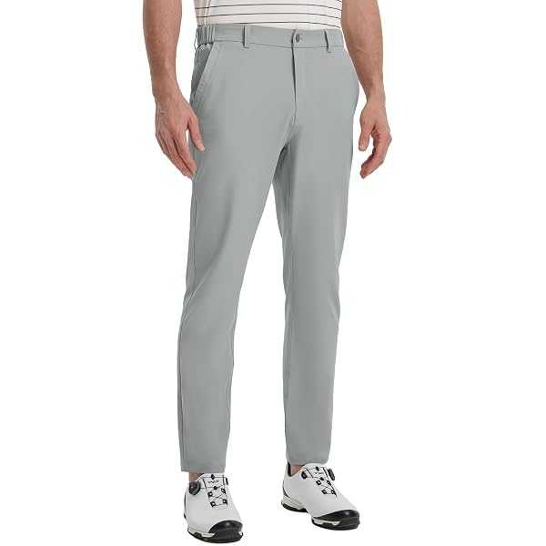 M MAELREG Golf Pants Men Lightweight with 5 Pockets - 30"/32"/34" Stretch Water-Resistant Casual Flat Front Mens Dress Pants