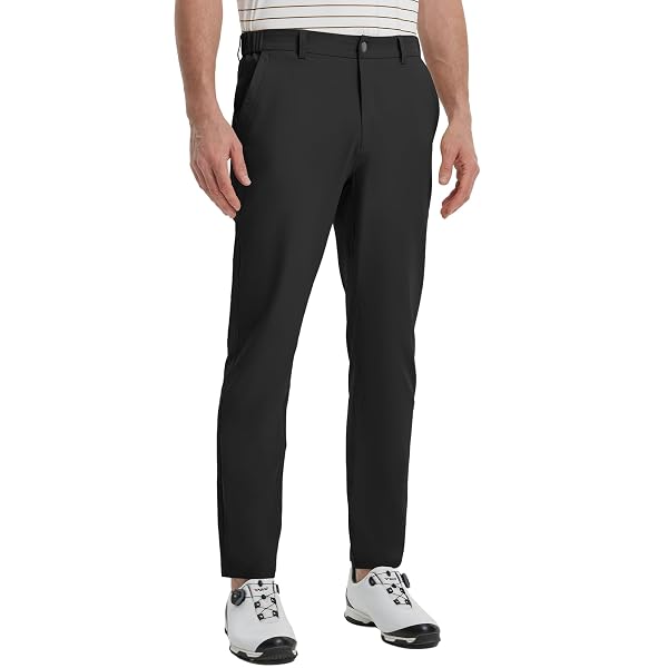 M MAELREG Golf Pants Men Lightweight with 5 Pockets - 30"/32"/34" Stretch Water-Resistant Casual Flat Front Mens Dress Pants