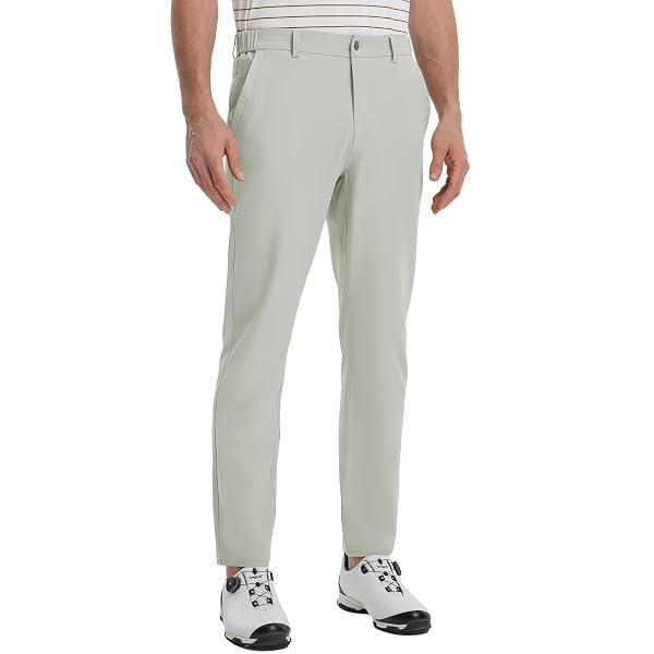 M MAELREG Golf Pants Men Lightweight with 5 Pockets - 30"/32"/34" Stretch Water-Resistant Casual Flat Front Mens Dress Pants