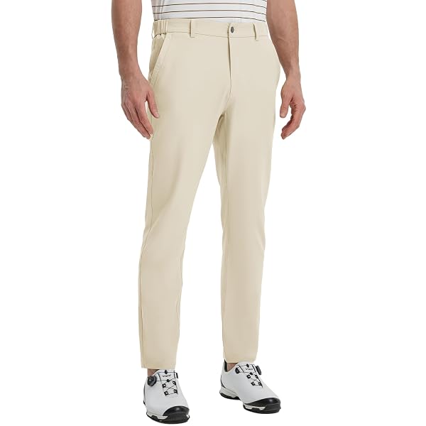M MAELREG Golf Pants Men Lightweight with 5 Pockets - 30"/32"/34" Stretch Water-Resistant Casual Flat Front Mens Dress Pants
