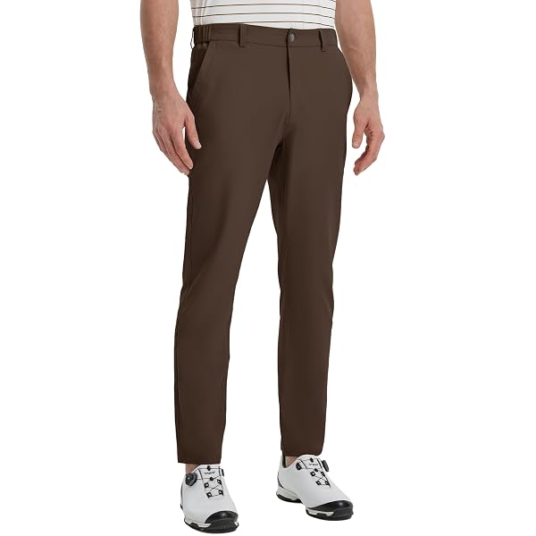 M MAELREG Golf Pants Men Lightweight with 5 Pockets - 30"/32"/34" Stretch Water-Resistant Casual Flat Front Mens Dress Pants