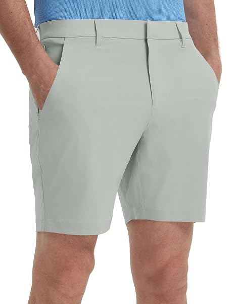 M MAELREG Mens Golf Shorts 7"/9" Lightweight Quick Dry Water-Resistant Stretch Waistband Flat Front Casual Mens Dress Shorts