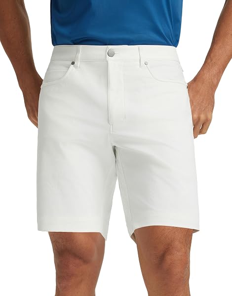 M MAELREG Golf Shorts Men 7" 9" Inseam Lightweight Quick Dry Stretch Flat Front Casual Moisture Wicking Mens Dress Shorts