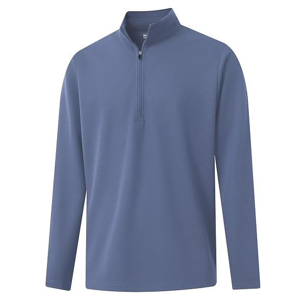 M MAELREG Quarter Zip Pullover Men Mock Neck Long Sleeve Performance Golf Athletic Pullover Half Zip Mens Sweatshirt