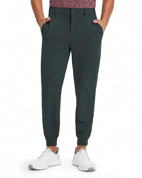 M MAELREG Men's Golf Pants Stretch Moisture-Wicking Ankle Zip Men Joggers