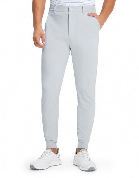 M MAELREG Men's Golf Pants Stretch Moisture-Wicking Ankle Zip Men Joggers