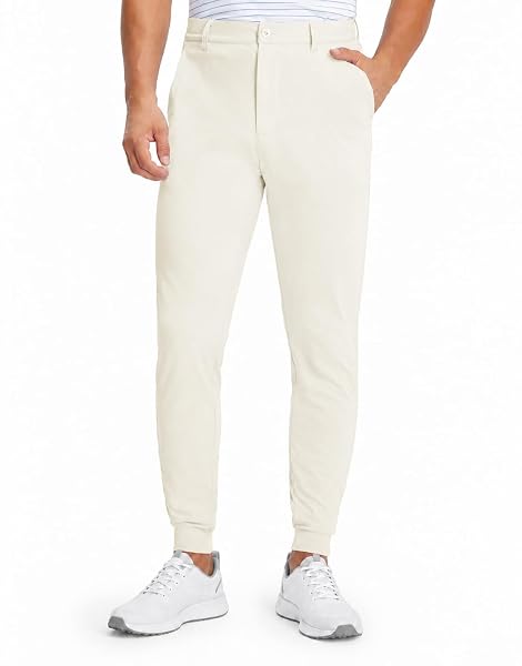M MAELREG Men's Golf Pants Stretch Moisture-Wicking Ankle Zip Men Joggers