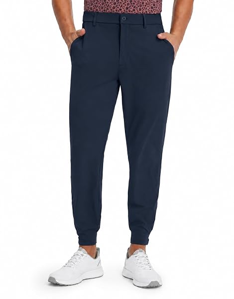 M MAELREG Men's Golf Pants Stretch Moisture-Wicking Ankle Zip Men Joggers