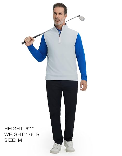 M MAELREG Golf Vests For Men Lightweight Performance Mens Golf Vest