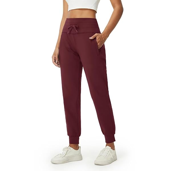 M MAELREG Womens Sweatpants Fleece with Pockets, Drawstring Golf Joggers