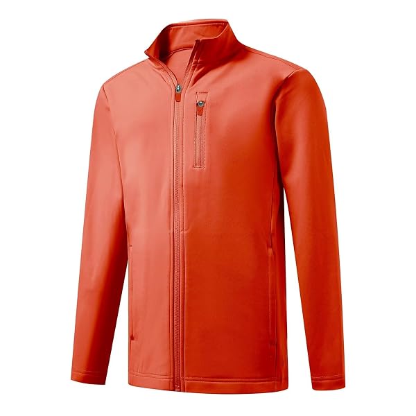 M MAELREG Full Zip Fleece Lined Jacket for Kids Lightweight Water Resistant Coat Boys Winter Long Sleeve Jackets with Pockets