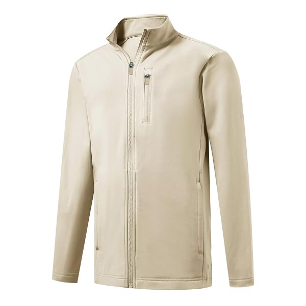 M MAELREG Full Zip Fleece Lined Jacket for Kids Lightweight Water Resistant Coat Boys Winter Long Sleeve Jackets with Pockets