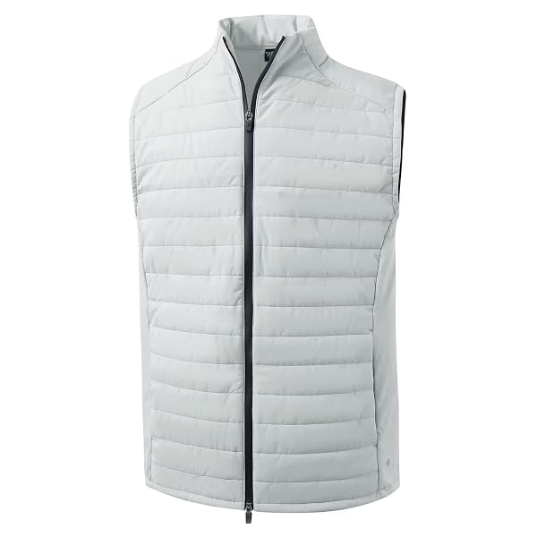 M MAELREG Mens Lightweight Puffer Vest Water-Resistant Winter Outerwear Full Zip Sleeveless Jacket for Outdoor Golf