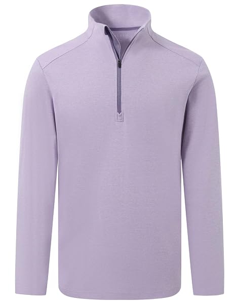 M MAELREG Quarter Zip Pullover Men Stretch Performance Mock Neck Moisture Wicking Golf 1/4 Zip Pullover Mens Sweatshirt
