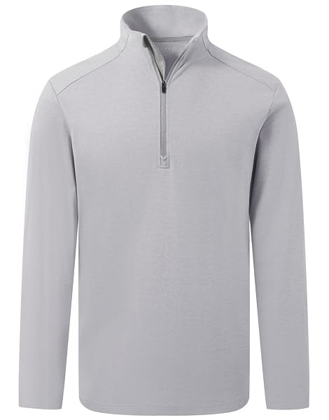 M MAELREG Quarter Zip Pullover Men Stretch Performance Mock Neck Moisture Wicking Golf 1/4 Zip Pullover Mens Sweatshirt