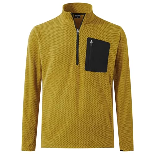 M MAELREG Quarter Zip Pullover Men Midweight Dry Fit Winter Warm Stretchy Golf 1/4 Zip Pullover Mens Sweatshirt with Pocket