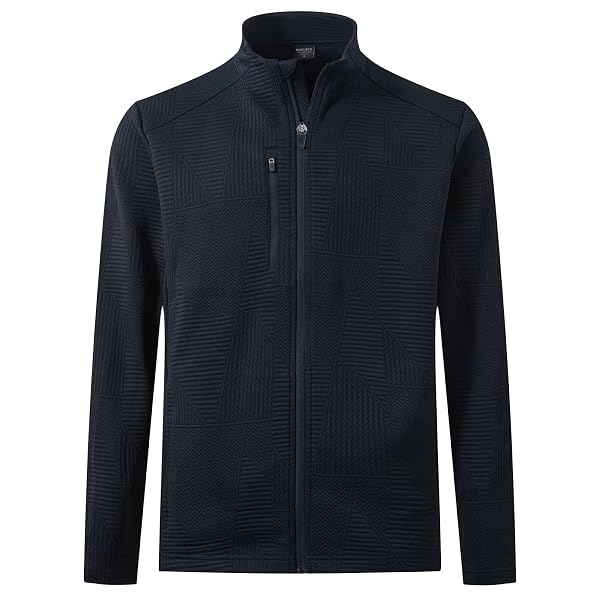 M MAELREG Mens Winter Jacket Performance Thermal Stand Collar Full Zip Textured Insulated Casual Jacket with 5 Pockets