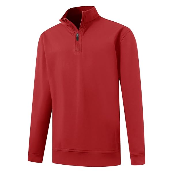 M MAELREG Boys Long Sleeve Quarter Zip Pullover Fleece Warmth Mock Neck Solid Youth Sweatshirt Winter Clothes for Kids