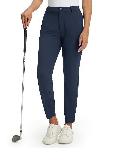 M MAELREG Women's Golf Pants Lightweight Quick Dry Ankle Zip Track Pants