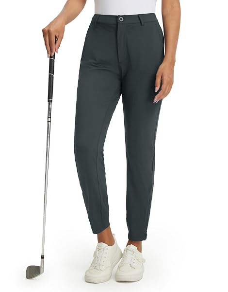 M MAELREG Women's Golf Pants Lightweight Quick Dry Ankle Zip Track Pants