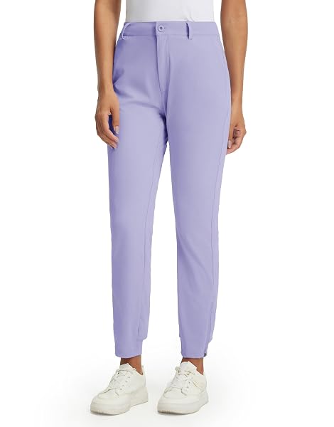 M MAELREG Women's Golf Pants Lightweight Quick Dry Ankle Zip Track Pants