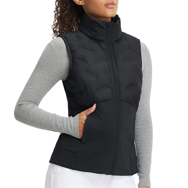 M MAELREG Women's Quilted Vest Lightweight Sleeveless Puffer Gilet（XS-2XL）