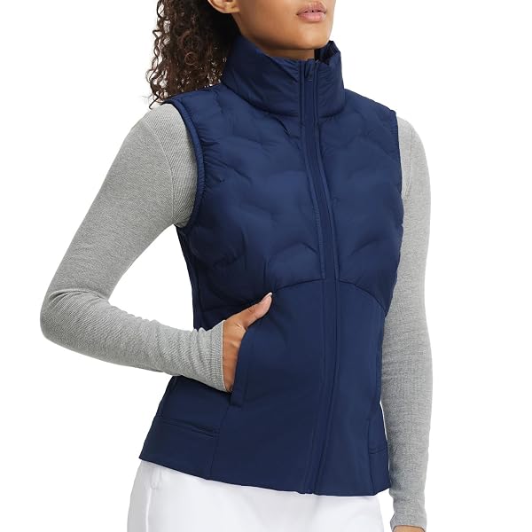 M MAELREG Women's Quilted Vest Lightweight Sleeveless Puffer Gilet（XS-2XL）