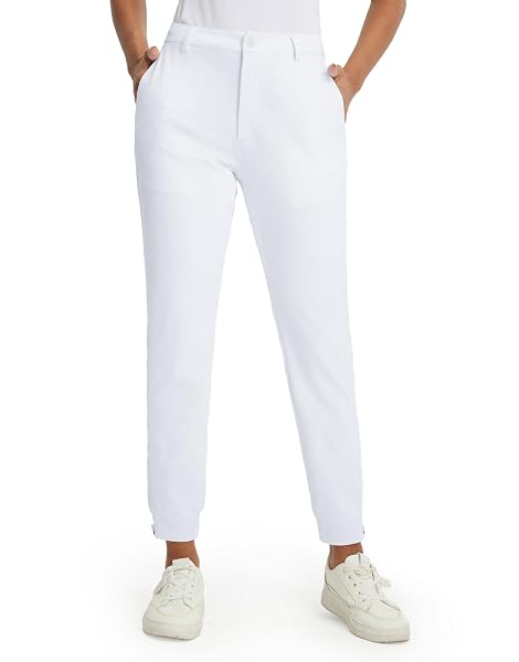 M MAELREG Women's Golf Pants Lightweight Quick Dry Ankle Zip Track Pants