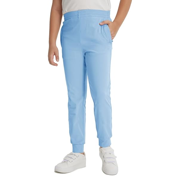 M MAELREG Boys Joggers Pants with 4 Zipper Pockets Running Track Pants Lightweight Quick Dry Sweatpants for Sports Outdoor
