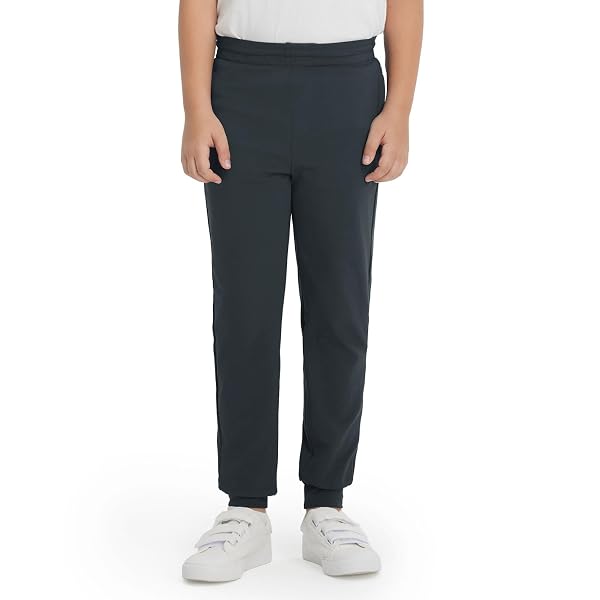 M MAELREG Boys Joggers Pants with 4 Zipper Pockets Running Track Pants Lightweight Quick Dry Sweatpants for Sports Outdoor