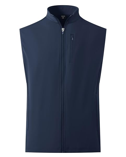 M MAELREG Mens Outerwear Vests 4-Way Stretch Sleeveless Moisture Wicking Fleece Sports Winter Running Vest For Men
