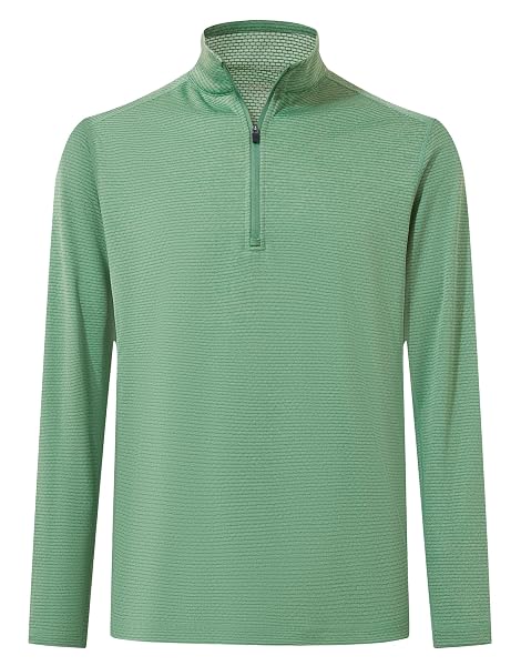 M MAELREG Quarter Zip Pullover Men Ultra-Lightweight Mock Neck Long Sleeve Thin Midlayer Sports 1/4 Golf Sweatshirts for Men