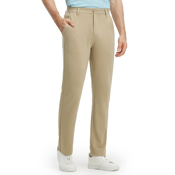 M MAELREG Golf Pants Men Stretch Dress Casual Business Pants with Pockets