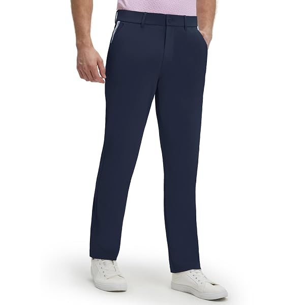 M MAELREG Mens Golf Pants Stretch Dress Casual Pants 30"/32"/34" Lightweight Quick Dry Business Slacks with 4 Pockets
