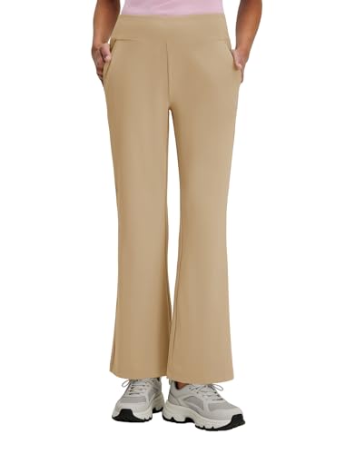 M MAELREG Womens Golf Pants with Pockets Flare High Waist Stretch Tall Bootcut Wide Leg Work Women Dress Pants