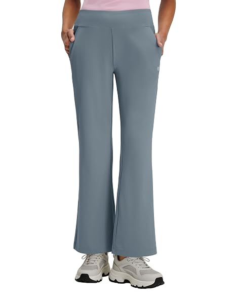 M MAELREG Womens Golf Pants with Pockets Flare High Waist Stretch Tall Bootcut Wide Leg Work Women Dress Pants