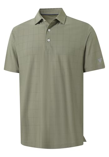 M MAELREG Men's Golf Shirts Short Sleeve Lightweight Performance Moisture Wicking Dry Fit Casual UPF 30+ Polo Shirts for Men