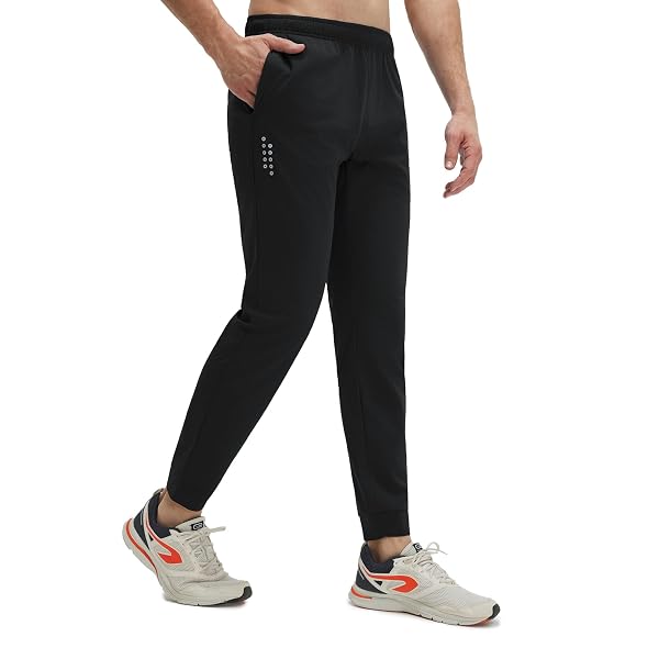 M MAELREG Golf Joggers for Men with Zipper Pockets Stretch Moisture Wicking Running Lightweight Athletic Mens Sweatpants