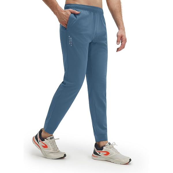 M MAELREG Golf Joggers for Men with Zipper Pockets Stretch Moisture Wicking Running Lightweight Athletic Mens Sweatpants