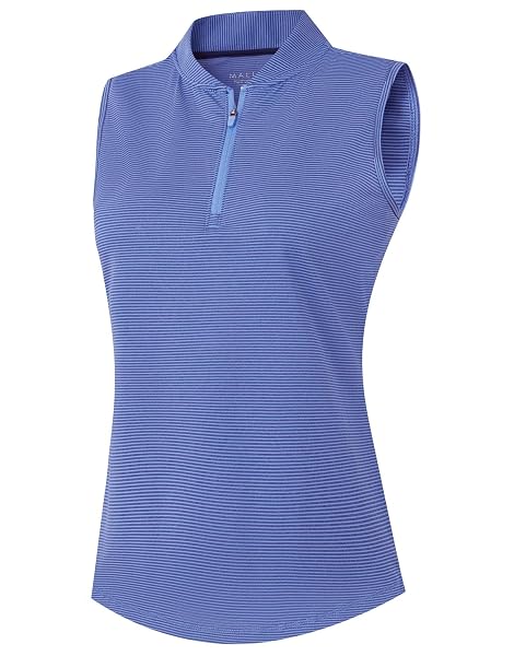 M MAELREG Golf Shirts for Women 1/4 Zip Tennis Sleeveless Tops for Women