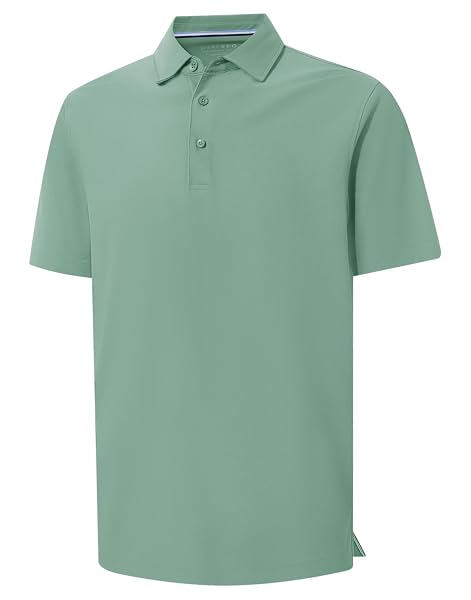 M MAELREG Golf Shirts for Men Dry Fit Waffle Textured Collared Short Sleeve Moisture Wicking Casual Sports Mens Polo Shirts