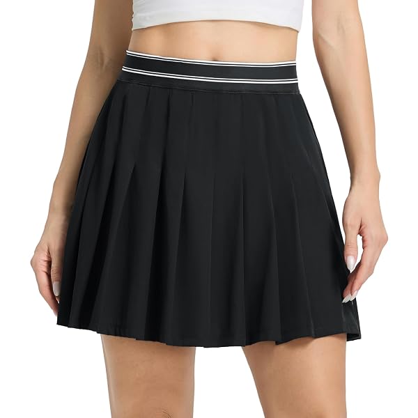 M MAELREG Golf Skirts for Women High Waisted Quick Dry Moisture-Wicking Pleated Athletic Tennis Skirts with Pockets Workout