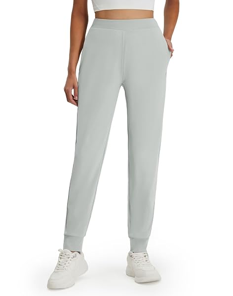 M MAELREG Womens Joggers with Pockets 26"/28"/30" Stretch Drawstring Tapered Running Sweatpants for Women Golf Lounge Workout