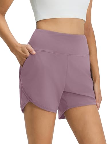 M MAELREG Women's 2 in 1 Athletic Running Shorts with Liner Pockets