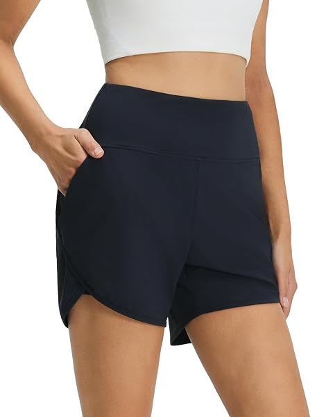 M MAELREG Women's 2 in 1 Athletic Running Shorts with Liner Pockets